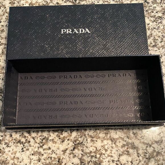 Authentic Prada eyeglass/sunglass box & cleaning rag never used. Box is pristine - Picture 2 of 4